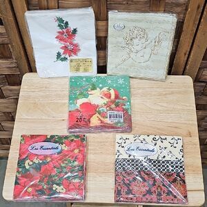 Festive Christmas Holiday Napkin Set